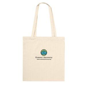 Eco-Friendly Tote Bag – Save Our Marine Life Design, 100% Cotton, Large Capacity