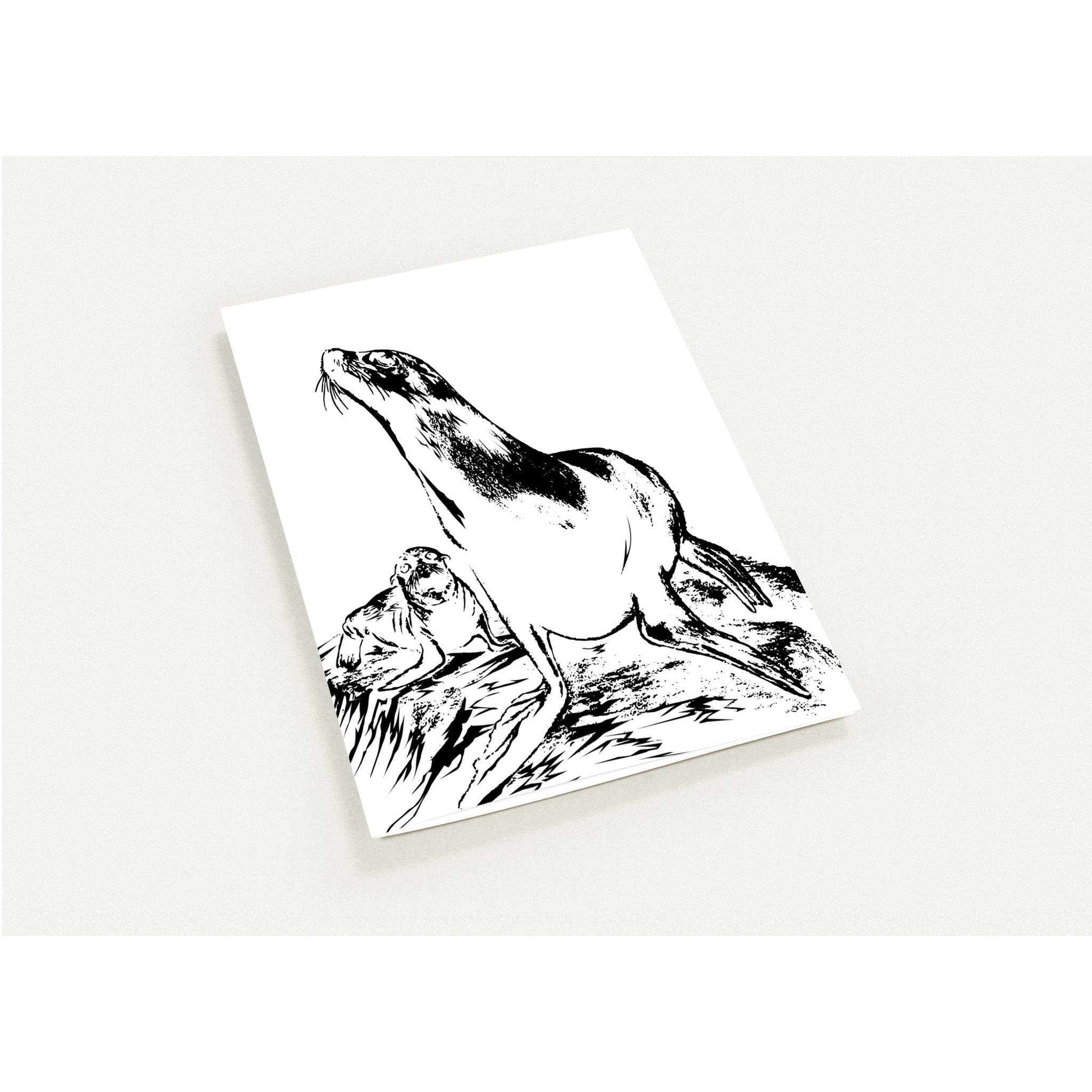 Marine Mammal Conservation Greeting Cards - Pack of 10 Eco-Friendly Folded Cards 1 Marine Mammal Conservation Greeting Cards - Pack of 10 Eco-Friendly Folded Cards
